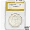 Image 1 : 1878 7/8 TF Morgan Silver Dollar PGA MS63
