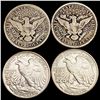 Image 2 : 1908-1942 US Silver Half Dollar Lot [4 Coins] HIGH GRADE