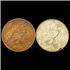Image 2 : 1927 & 1934 Better Date Peace Dollars Lot [2 Coins] HIGH GRADE