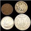 Image 2 : 1850-1923 Varied US Coinage Lot [4 Coins] HIGH GRADE