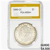Image 1 : 1890-CC Morgan Silver Dollar PGA MS64+