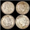 Image 1 : 1898-1923 US Silver Dollar Lot [4 Coins] HIGH GRADE