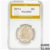 Image 1 : 1877-S Seated Liberty Half Dollar PGA MS63