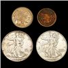 Image 1 : 1864-1945 Varied US Coinage Lot [4 Coins] HIGH GRADE