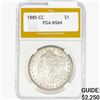 Image 1 : 1885-CC Morgan Silver Dollar PGA MS64