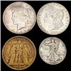 Image 1 : 1873-1923 Varied US and World Coinage [4 Coins] HIGH GRADE
