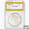 Image 1 : 1878-CC Morgan Silver Dollar PGA MS64