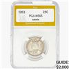 Image 1 : 1893 Isabella Silver Quarter PGA MS65