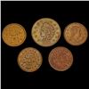 Image 1 : [5] 1863 Varied Civil War Token Lot HIGH GRADE