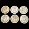 Image 2 : [6] 1933-1945 Mexico Silver One Peso Lot UNCIRCULATED