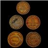 Image 2 : [5] 1863-1864 Varied Civil War Token Lot HIGH GRADE