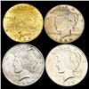 Image 1 : [4] 1922-1934 Silver Peace Dollar HIGH GRADE