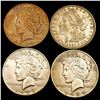 Image 1 : [4] 1921-1935 US Silver Dollar Lot [4 Coins] HIGH GRADE