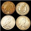 Image 2 : [4] 1921-1935 US Silver Dollar Lot [4 Coins] HIGH GRADE