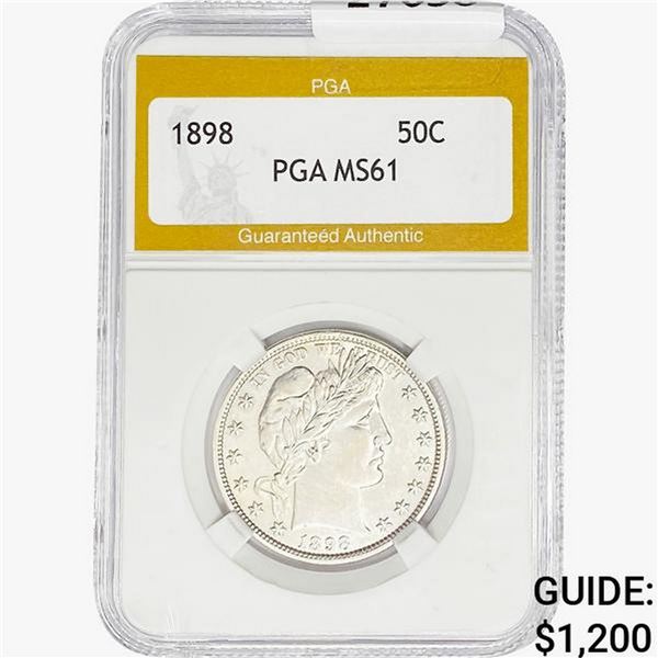 1898 Barber Half Dollar PGA MS61