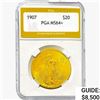 Image 1 : 1907 $20 Gold Double Eagle PGA MS64+