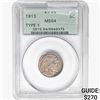 Image 1 : 1913 Buffalo Nickel PCGS MS64 Type 1