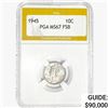 Image 1 : 1945 Mercury Silver Dime PGA MS67 FSB
