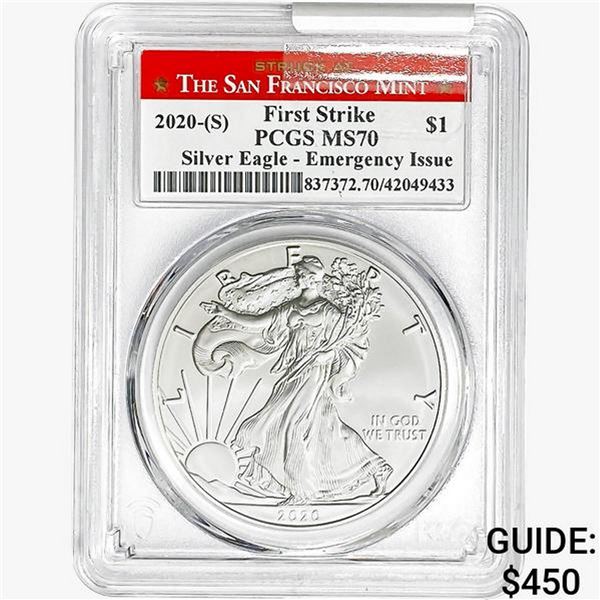 2020-S Silver Eagle PCGS MS70