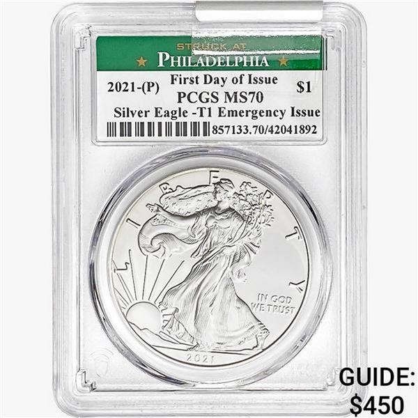 2021-P Silver Eagle PCGS MS70