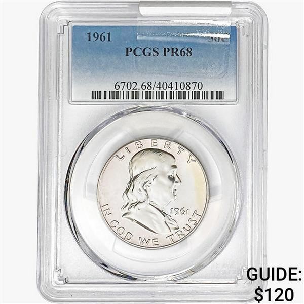1961 Franklin Half Dollar PCGS PR68