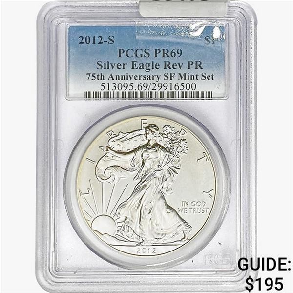 2012-S Silver Eagle PCGS PR69