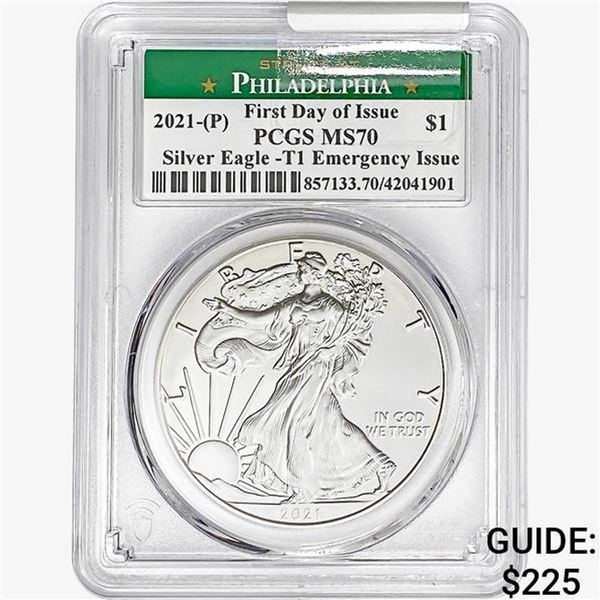 2021-P Silver Eagle PCGS MS70