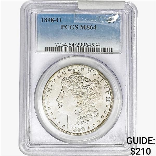 1898-O Morgan Silver Dollar PCGS MS64