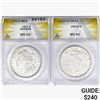 Image 1 : [2] 1921&1922-S Silver Dollars ANACS MS