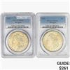 Image 1 : [2] 1921 Morgan Silver Dollar PCGS MS63/64