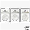 Image 1 : [3] 1988-2010 Silver Eagle NGC MS69