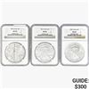 Image 1 : [3] 1990-2008 Silver Eagle NGC MS69