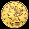 Image 1 : 1905 $2.50 Gold Quarter Eagle UNCIRCULATED
