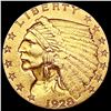 1928 $2.50 Gold Quarter Eagle NEARLY UNCIRCULATED