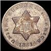 Image 1 : 1851 Silver Three Cent LIGHTLY CIRCULATED