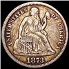 Image 1 : 1873 Seated Liberty Dime LIGHTLY CIRCULATED