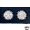 Image 1 : 2013-W US Silver Eagle West Point Two Coin Set [2 Coins]
