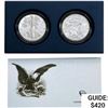 Image 1 : US 1oz Silver Eagle Proof and Rev. Proof Set [2 Coins]