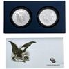 Image 2 : US 1oz Silver Eagle Proof and Rev. Proof Set [2 Coins]