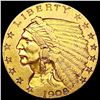 Image 1 : 1908 $2.50 Gold Quarter Eagle CLOSELY UNCIRCULATED