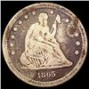 Image 1 : 1865-S Seated Liberty Quarter NICELY CIRCULATED