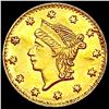 Image 1 : 1853 BG-222 Round California Gold Quarter UNCIRCULATED
