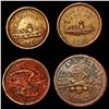 Image 1 : [4] 1863 Varied U.S. Tokens HIGH GRADE