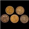 Image 1 : [5] 1863 Varied U.S. Tokens HIGH GRADE