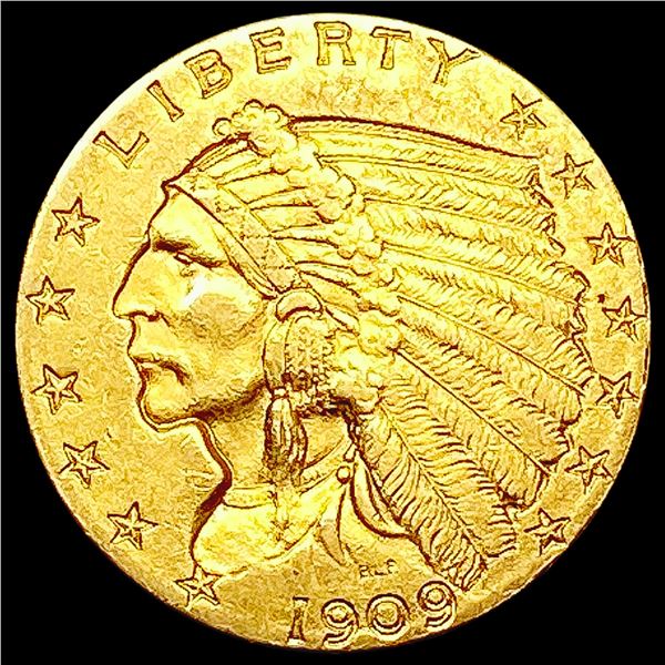 1909 $2.50 Gold Quarter Eagle UNCIRCULATED