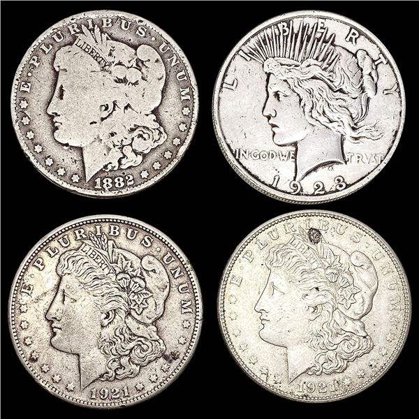 [4] 1882-1923 Silver Dollars HIGH GRADE