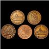 Image 1 : [5] 1863 U.S. World Tokens HIGH GRADE