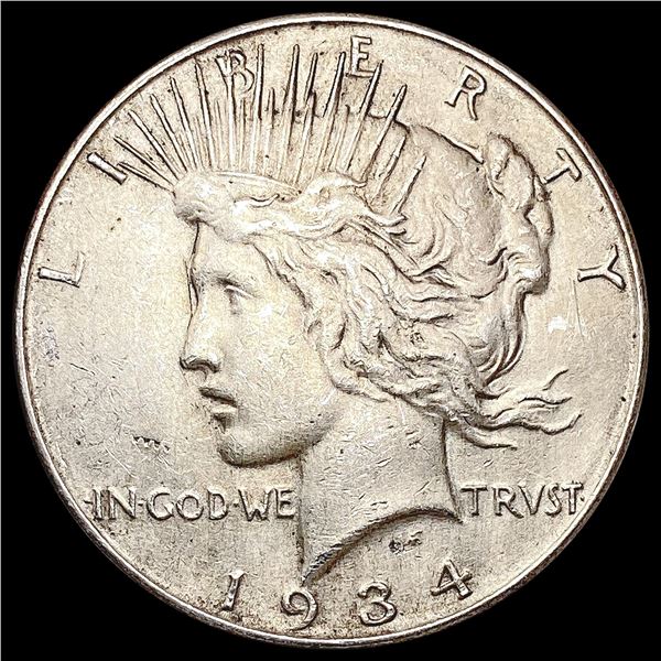 1934 Silver Peace Dollar CLOSELY UNCIRCULATED