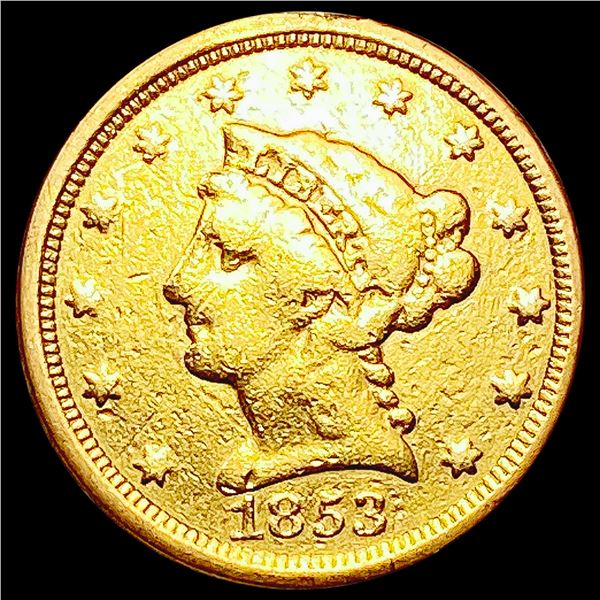 1853 $2.50 Gold Quarter Eagle NICELY CIRCULATED