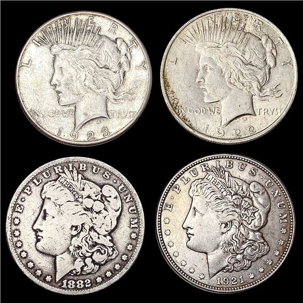 [4] 1882-1923 Silver Dollars HIGH GRADE